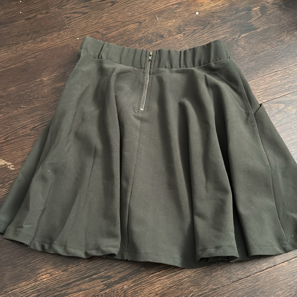 Dark green skater skirt sz S